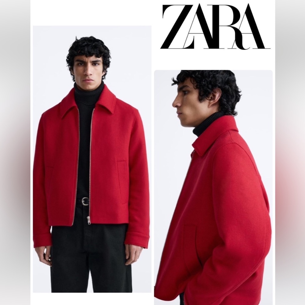 Zara men’s red jacket